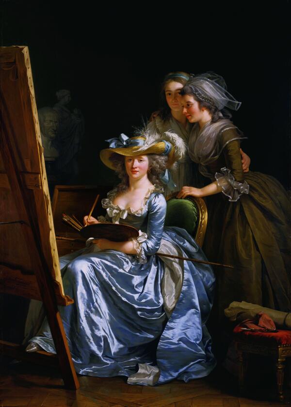 Adelaide Labille-Guiard Self-Portrait with Two Pupils by xzendor7